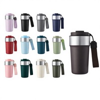 Tasse à café isotherme mini en acier inoxydable 304 de haute qualité, épaissie, avec cordon, isolation thermique 6-12 heures, portable pour extérieur et voiture