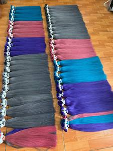 Extensiones de tejido de cabello virgen de gran cantidad de cabello brasileño Remy gris de World Hair - Product Image 3