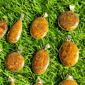 หินประดิษฐ์ตัวอักษรคุณภาพดีที่สุด Cabochon ประดิษฐ์ตัวอักษรกึ่งมีค่าโลหะจี้อัญมณีหลวม Cabochon อัญมณีหลวม - Product Image 2