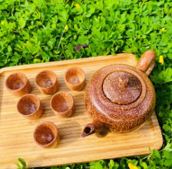 Wooden Coconut <b>Teapot</b> - a Distinctive Handcrafted Product From Coconut and Wood by Viet Fargimex - Product Image 5