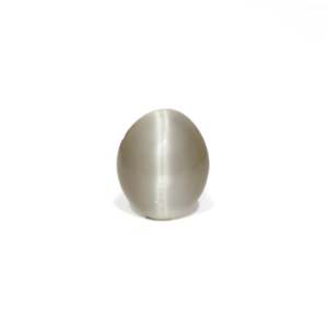 Pierre précieuse ovale en minéral synthétique poli Catseye 4,85 carats, taille personnalisable pour accessoires de bijouterie, hauteur 3 mm - Product Image 1