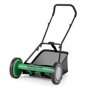 Top Performance 16-Inch <b>Lawn</b> <b>Mower</b> with 5 Steel Blades and Grass Catcher Bag Easy <b>Push</b> Model - Product Image 1