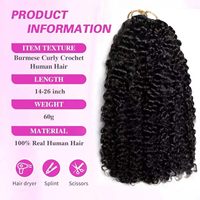 Extensions de cheveux humains à double trame, ondulations profondes - Cheveux vierges alignés sur les cuticules, effet plume, crochet invisible