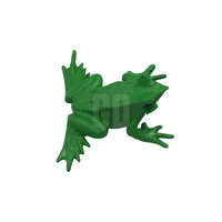 Juguete de rana de plástico en miniatura