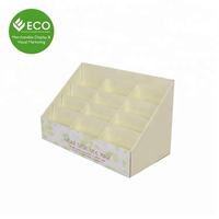 Présentoir de comptoir en carton recyclable pour chaussettes, support de boîte de table avec échantillon gratuit