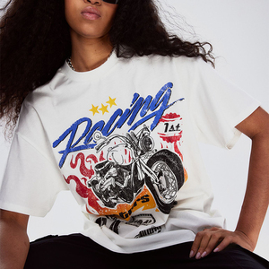 Nouvelle mode 100% coton biologique femmes t-shirts surdimensionné style de luxe quantité en vrac - Product Image 5