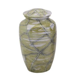 Urnes de crémation pour adultes en aluminium de haute qualité avec des fournitures funéraires en métal fini autocollant pour les cendres humaines - Product Image 1