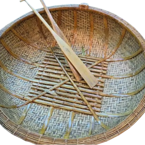 Vietnam Traditional Handwoven Bamboo <b>Basket</b> Coracle for <b>Fishing</b> and Tourism - Product Image 1