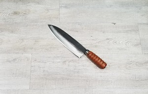 Couteau à thon en acier inoxydable, couteau à poisson de qualité supérieure, outil professionnel pour le filetage et la découpe des fruits de mer, manche en bois, écologique - Product Image 2