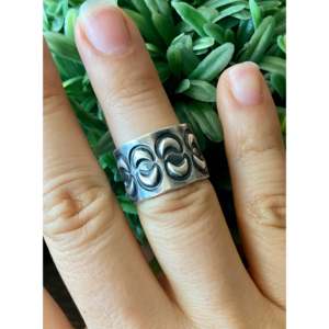 Alex Sanchez Romantic Classic <b>Adjustable</b> Silver <b>Ring</b> Size 7 Rose Gold Rhodium Plated Claw Inlay Elegant Number Perfect Gift - Product Image 2