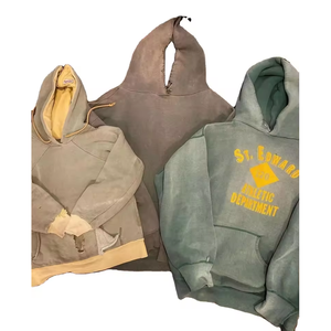 Sweat à capuche vintage personnalisé délavé à l'acide pour homme, coupe oversize à épaules tombantes, marron délavé, Trackstar, marque privée OEM - Product Image 4