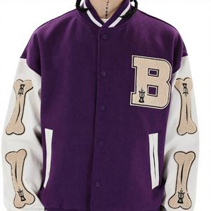 Saran International OEM - Abrigo de Invierno Personalizado 100% Lana Chenille con Bordado, Estilo Vintage, Cuello Alto, Impermeable, Grueso, Unisex - Product Image 1