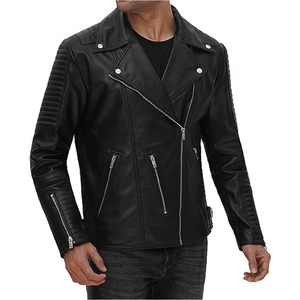 Chaqueta de Cuero Genuino con Mangas Convertibles y Forro Extraíble para Todas las Temporadas, Color Marrón Vintage, Manga Larga Completa - Product Image 1