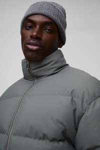 Chaqueta acolchada de fondo corto de lana duradera y acogedora de alta calidad, cuello levantado transpirable impermeable para chaqueta acolchada al aire libre - Product Image 3