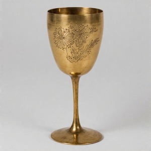 TrinityCup sacré calice Antique laiton Communion verre à vin fabriqué à la main Vintage gobelet pour l'église et les cérémonies spirituelles - Product Image 5