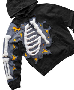 Sudadera con Capucha Personalizada para Hombre, Transpirable, Resistente al Viento, de Color Sólido, con Logotipo Frontal, de Poliéster/Algodón - Product Image 6