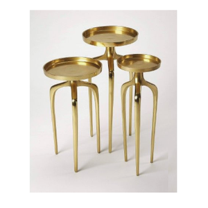 Table d'appoint à dessus arrondi fini antique canapé personnalisé en usine Table basse chambre balcon meubles de maison Table basse - Product Image 6