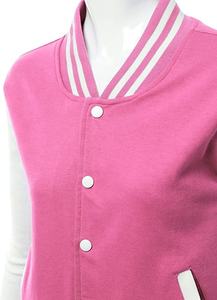 Chaqueta universitaria de diseño personalizado para mujer, piel de oveja auténtica, cuero curtido vegetal, acabado suave, transpirable, bordado de talla grande - Product Image 4