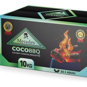 Carbón de barbacoa Premium de Indonesia por Merades Clean Inodorless Burn para parrillas de Qatar Cafés y salones de lujo ceniza mínima - Product Image 1