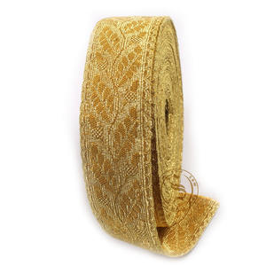 Uniforme ceremonial Premium, encaje bordado de hoja de roble para uniformes de vestir, encaje plateado ceremonial para uniformes - Product Image 2