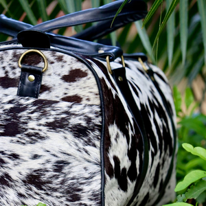 OEM Customized Hanb Classic Duffle Bag Cow <b>Hair</b> Leather Multi-Function Zipper Closure High Capacity Unisex Fashion <b>Accessory</b> - Product Image 5