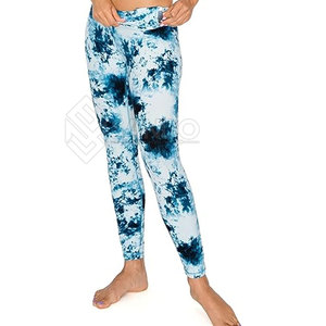 กางเกงเลกกิ้งผู้หญิงขายดี ลายมัดย้อม คุณภาพสูง แห้งเร็ว ระบายอากาศได้ดี เหมาะสำหรับโยคะ เอวยางยืด พิมพ์ลายแบบซับลิเมชั่น - Product Image 6