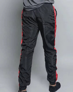 Custom Lightweight Straight Fit <b>Athletic</b> Bottom Nylon Blend Side Stripe Secure Pocket Plus Size Custom Logo men's pants Supplier - Product Image 3