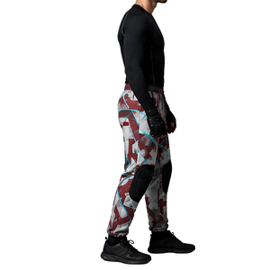 Men Paintball Pant 280-GSM Premium Polyester Interlock-Maroon <b>Black</b> Multi-Panel-Unique Style Custom Men's Paintball - Product Image 2