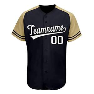 Venta caliente de alta calidad de poliéster antibacteriano conjunto de ropa deportiva para hombres personalizable béisbol Softball Jersey nombre del equipo personalizado - Product Image 3