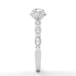 Anillo Solitario de Oro Blanco de 18 Quilates al por Mayor, Diamante Cultivado en Laboratorio de 1 Quilate, Corte Brillante, Claridad E Vs1, Joyería Fina para Compromiso y Novia - Product Image 3