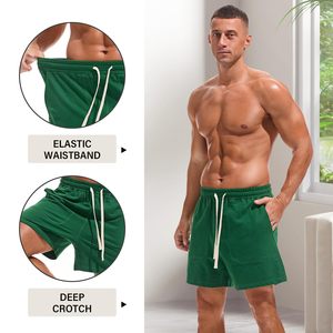Manufacturer Custom <b>Men's</b> Joggers <b>Shorts</b> Canvas Breathable Elastic Waist Summer Cotton <b>Shorts</b> For <b>Men</b> Drawstring Closure - Product Image 3