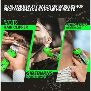 Kit de tondeuse à cheveux sans fil professionnelle pour barbier, rechargeable, avec écran LED, rasoir et étui de voyage, alimentation USB - Product Image 6