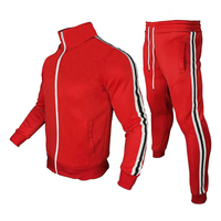 Ensemble de survêtement deux pièces pour homme, style streetwear, imprimé uni avec strass, veste et pantalon, respirant, séchage rapide, extensible dans quatre directions