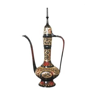 Aftaba arabe en laiton antique fait à la main d'Inde cafetières et théières de table magnifiquement gravées - Product Image 6