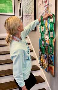 Chaîne de lien en résine pour décoration murale, chaîne murale ouverte transparente, boucle de chaîne, bijoux DIY, chaîne cubaine en plastique acrylique pour décoration murale - Product Image 3