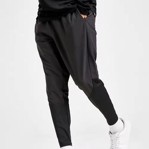 กางเกงสเวตเตอร์ของผู้ชายแนวสตรีทผ้านุ่มใส่สบายระบายอากาศได้ดีใส่ได้ทุกวันสีทึบเรียบง่าย - Product Image 4