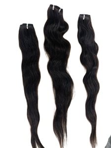 Extensiones de Cabello Humano Remy Virgen Indio de Alta Venta, 24 Pulgadas, Doble Trama a Máquina en Todos los Colores y Tamaños, Sin Caída - Product Image 6
