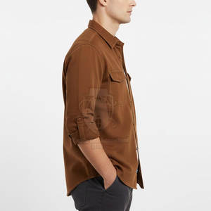 เสื้อเชิ้ตยีนส์ผู้ชายแขนยาวคุณภาพดีที่สุด ผ้าฝ้าย 100% ระบายอากาศได้ดี ทนทาน น้ำหนักเบา สวมใส่สบายที่สุด - Product Image 3