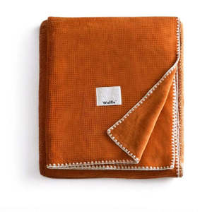 Fluffery Ultra-Soft Luxury All-Season Milk Flannel Velvet Waffle Weave Queen Size Throw Blanket - Product Image 6