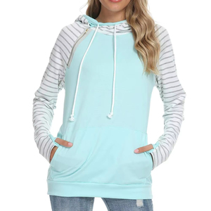 Sudadera con Capucha forrada de lana con cordón Zip Up Ropa de mujer Sudadera con capucha Casual Sudaderas con capucha de manga larga - Product Image 1