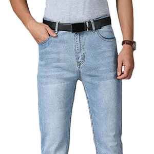 Elite Handcrafted Artisan Quality Textured Finish Sweat Absorbent <b>Material</b> Ideal For Summer Season Stylish Mens <b>Denim</b> Pent - Product Image 6