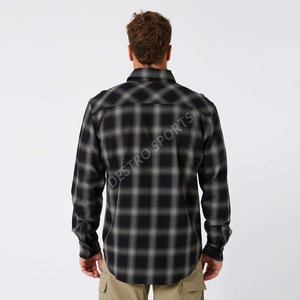 Camisa de franela personalizada de tendencia superior, superventas, transpirable, diseño de logotipo personalizado, Camisa de franela, servicio OEM ODMO - Product Image 5