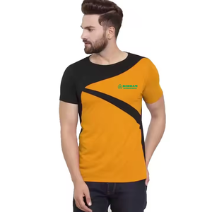 เสื้อยืดสำหรับผู้ชายผ้าคอตตอนมัดย้อมเสื้อยืดทรงหลวมโอเวอร์ไซส์ใหญ่พิเศษแบบเปิดไหล่100% ออกแบบได้เองผ้าฝ้าย100% - Product Image 1