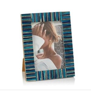 New Arrival Stylish Resin Inlay Photo <b>Frame</b> Durable Metal and MDF Best Price - Product Image 5