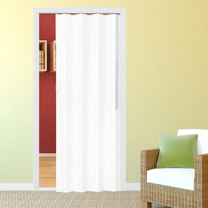 Design moderno in PVC Bi-Fold porta 215x84 cm spessore White-3cm 3M chiusura magnetica senza serratura per lo spazio - Product Image 3