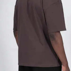 T-shirts pour hommes en jersey 100% coton en gros, coupe ample, qualité supérieure, vierges, imprimés numériquement, respirants, séchage rapide, personnalisables - Product Image 4