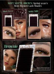 Matte brown false <b>eyelash</b> <b>extensions</b> easy fan brown top vendor handmade matte brown <b>mink</b> lashes wholesale fluffy - Product Image 2