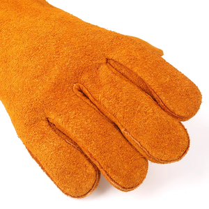 High-temperature-resistant With <b>Fire</b>-resistant Line Premium Cowhide Welding Gloves - Product Image 5