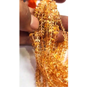 7เส้นของ Citrine ธรรมชาติ5มม.-7มม. rondelle ลูกปัดเรียบ602 CT ล็อต iroc ขาย14นิ้วลูกปัดธรรมดา US $61สำหรับทุกคน - Product Image 3