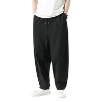 Pantalons et pantalons amples pour hommes, personnalisés, décontractés, en toile de lin/coton, respirants, anti-plis, fiables
